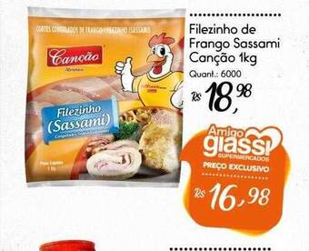 Giassi Supermercados Filezinho de frango sassami canção oferta