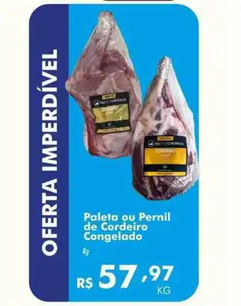 Paleta ou pernil de cordeiro congelado kg