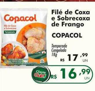 Irani Supermercados Filé de coxa e sobrecoxa de frango copacol oferta