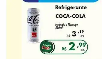 Irani Supermercados Refrigerante coca-cola melancia e morango oferta