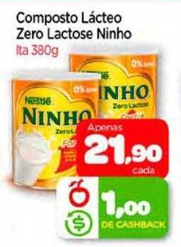 Nordestão Composto lácteo zero lactose ninho oferta
