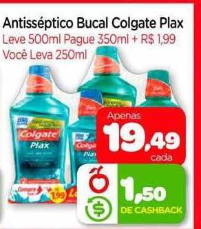 Nordestão Antisséptico bucal colgate plax oferta