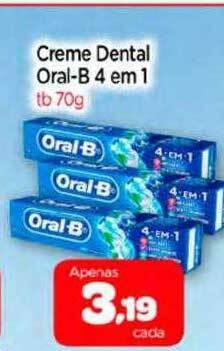 Creme dental oral-b 4 em 1
