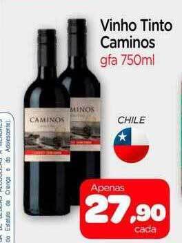 Nordestão Vinho tinto caminos oferta