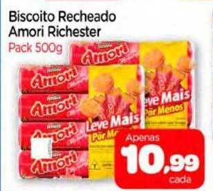 Nordestão Biscoito recheado amori richester oferta