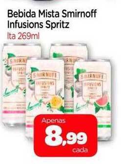 Bebida mista smirnoff infusions spritz