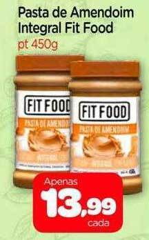 Nordestão Pasta de amendoim integral fit food oferta