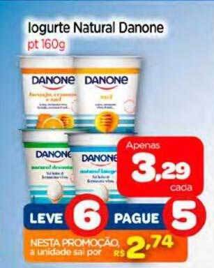 Nordestão Iogurte natural danone leve 6 pague 5 oferta
