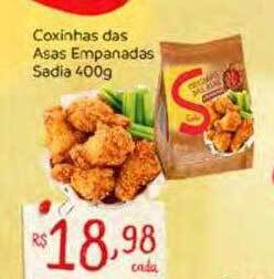 Nordestão Coxinhas das asas empanadas sadia oferta