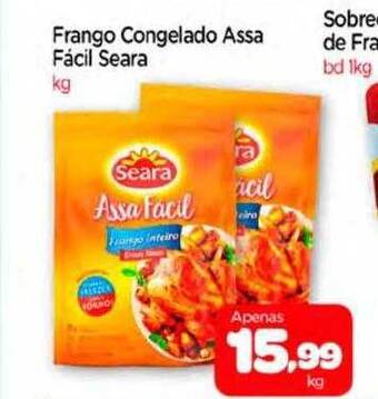 Nordestão Frango congelado assa facil seara oferta