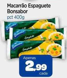 Nordestão Macarrão espaguete bonsabor oferta