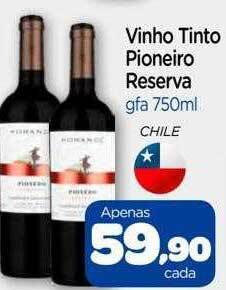 Nordestão Vinho tinto pioneiro reserva oferta