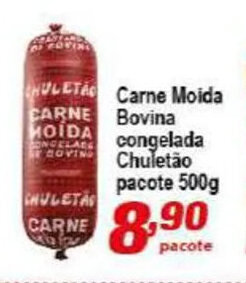 Ricoy Supermercados Carne Moida Bovina Congelada Chuletao pacote 500g oferta