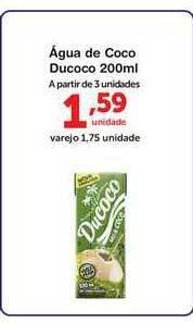 Roldão água De Coco Ducoco 200ml oferta