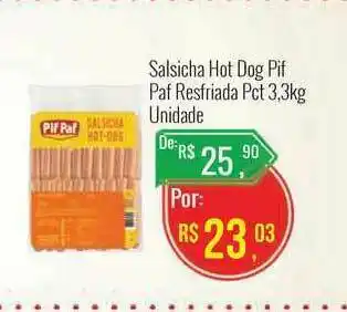 Mart Minas Salsicha Hot Dog Pif Paf Resfriada Pct 3,3kg oferta
