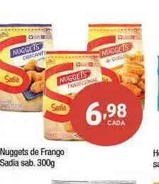Supermercados Intercontinental Nuggets De Frango Sadia Sab. 300g oferta