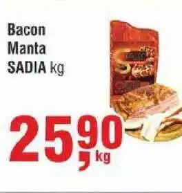 Higa Atacado Bacon Manta Sadia 1kg oferta