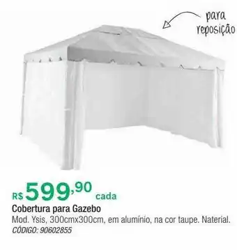 Cobertura para gazebo