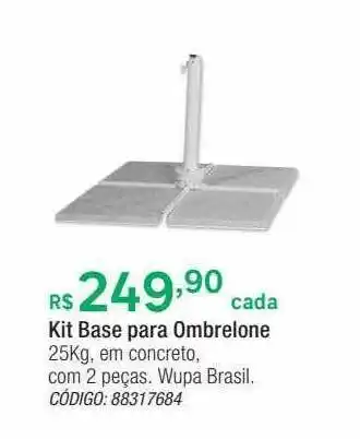 Leroy Merlin Kit base para ombrelone oferta