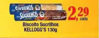 Supermercados Unidos Biscoito Sucrilhos Kellogg's 130g oferta