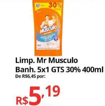 Limp. Mr Musculo Banh. 5x1 Gts 30% 400ml