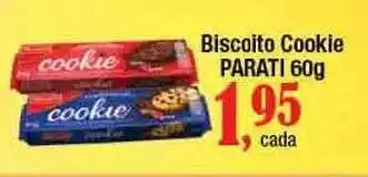 Supermercados Unidos Biscoito Cookie Parati 60g oferta