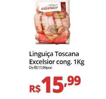 Supermercados Baklizi Linguiça Toscana Excelsior Cong. 1kg oferta