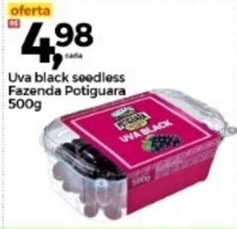 Frangolândia Uva black seedless Fazenda Portiguara 500g oferta