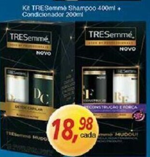 Supermercados Guanabara Kit TRESemme Shampoo 400ml + Condicionador 200ml oferta