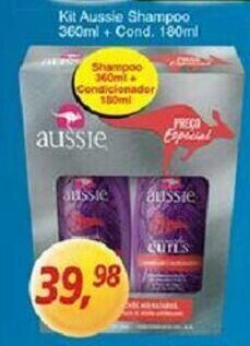 Supermercados Guanabara Kit Aussie Shampoo 360ml + Cond. 180ml oferta