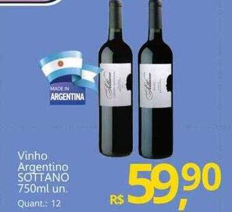 Supermercados Koch Vinho argentino sottano oferta