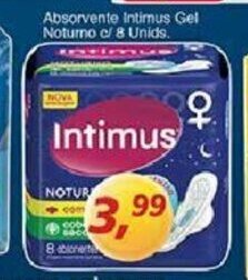 Supermercados Guanabara Absorvente Intimus Gel Noturno c/ 8 unids. oferta