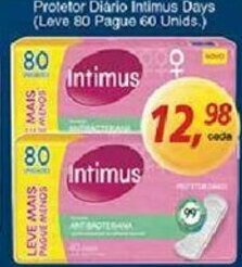 Supermercados Guanabara Protetor Diario Intimus Days oferta