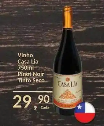 Paulistão Supermercados Vinho casa lia pinot noir tinto seco oferta