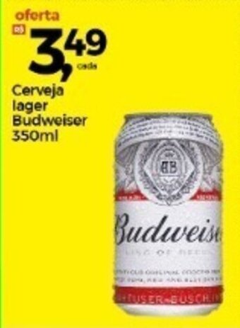 Frangolândia Cerveja lager Budweiser 350ml oferta
