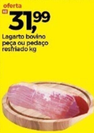 Frangolândia Lagarto bovino peca ou pedaco resfriado 1kg oferta