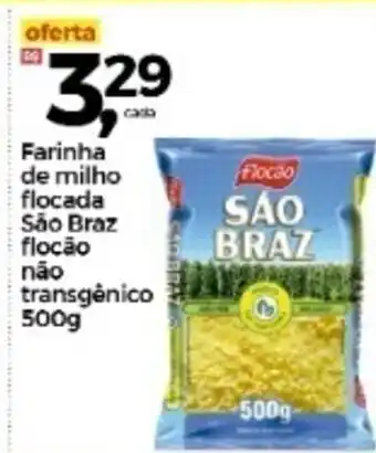 Farinha de Milho Flocada Sao Braz Flocao nao transgenico 500g