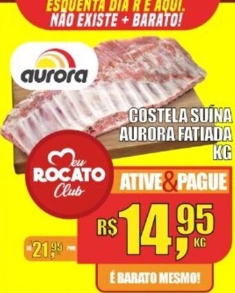 Rocato Supermercados Costela suina Aurora Fat. 1kg oferta