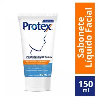 Sabonete líquido facial protex anti cravos e espinhas - 150ml
