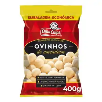 Ovinhos de amendoim elma chips pacote 400g econômica