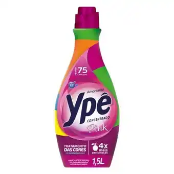 Verona Supermercados Amaciante de roupa concentrado pink ypê frasco 1,5l oferta