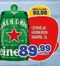 Costazul Supermercados Cerveja heineken barril 5l oferta