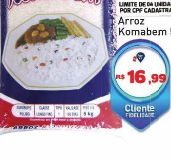 Tonin Superatacado Arroz komabem oferta