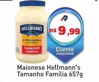 Tonin Superatacado Maionese hellmanns tamanho familia 657 g oferta