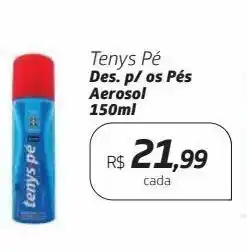 Drogal Tenys pé des. p/ os pés aerosol 150ml oferta