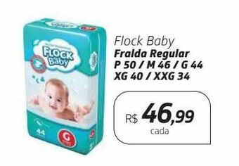 Drogal Flock baby fralda regular p 50 / m 46 / g 44 xg 40 / xxg 34 oferta