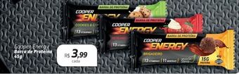 Drogal Cooper energy barra de proteína 45g oferta