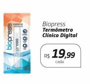 Biopress termômetro clínico digital
