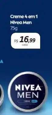 Drogal Creme 4 en 1 nivea men 75g oferta