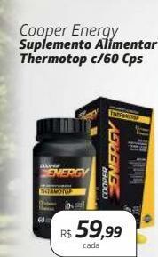 Drogal Cooper energy suplemento alimentar thermotop c/60 cps oferta